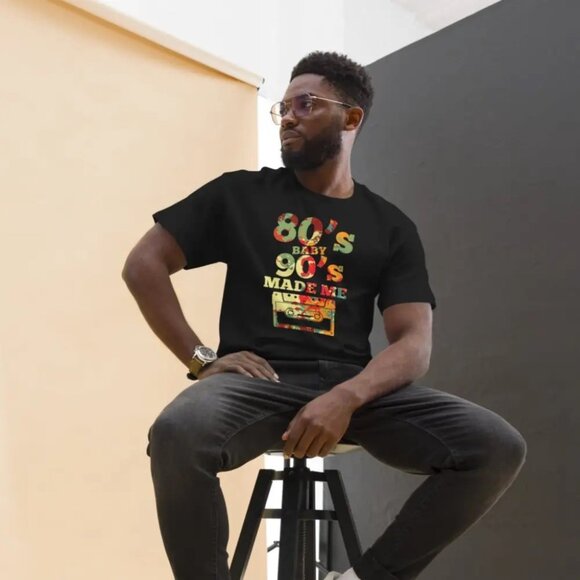 80s BABY 90s MADE ME Adult T-Shirt - Picture 3 of 5